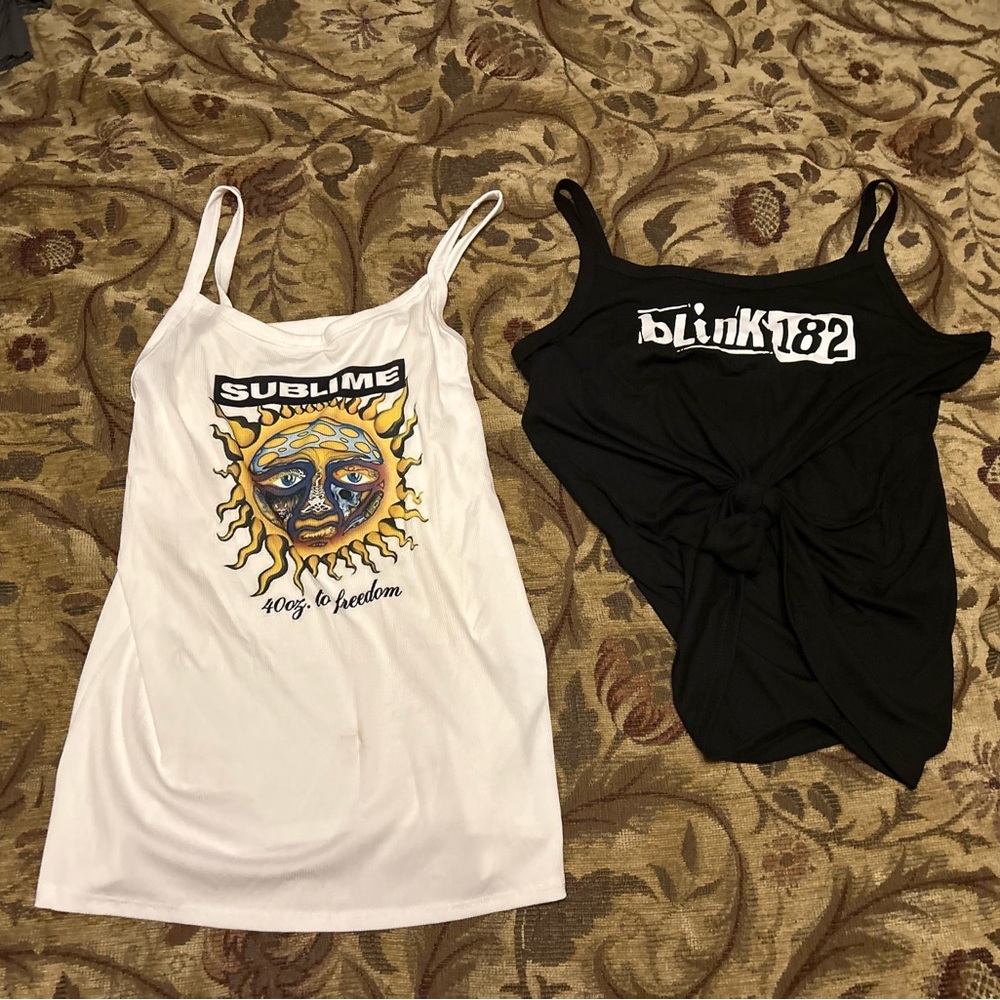 NWOT Bundle Sublime & Blink-182 Tank Tops